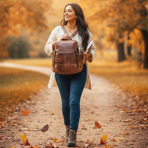 حقيبة ظهر مصنوعة يدويًا من الجلد العالمي قابلة للتحويل إلى محفظة كتف "قرص العسل" حقيبة ظهر متعددة الاستخدامات (أخضر) in Kuwait