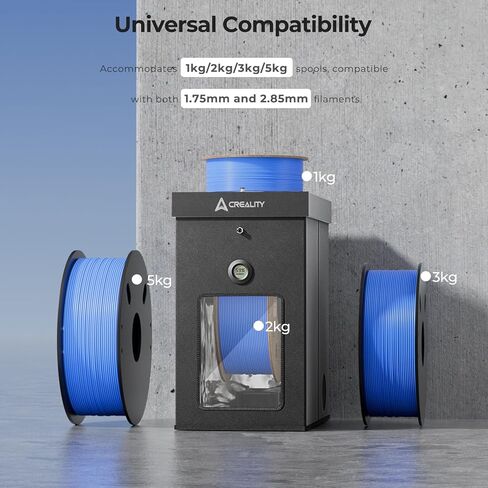 Creality Multi-Kilo 3D Printer Filament Dryer Box, Large Capacity Fits 1kg/2kg/3kg/5kg Spools Storage Box, Fast Heating to 70°C, Detachable Chamber Heater, Moisture-Proof for PLA PETG ABS TPU Nylon in Saudi Arabia