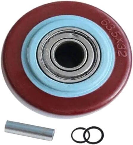 4 Pieces/Set 4-inch Maroon Polyurethane Single Wheel wear-Resistant cart with Double Bearings Purplish Red in Saudi Arabia