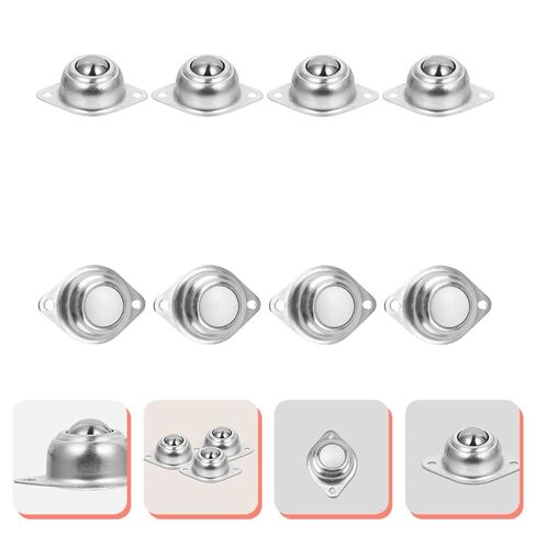 8pcs Ball Transfer Caster Set Carbon Steel and Nylon Universal Transfer Bearing Wheels for Material Handling, Furniture, and Industrial Use in Saudi Arabia