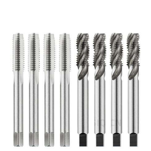 HSS Machine Tap Metric Screw Drill Thread Tool Spiral Point Straight Fluted M3 M4 M5 M6 M7 M8 M10 M12 M14 1Pcs(1pcs Straight tap,M8x1.25) in Kuwait