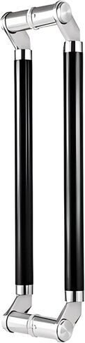 Industrial Sliding Door Handle Stainless Steel Tube Push Rod Handle (Black 80cm/31.4in) in Saudi Arabia