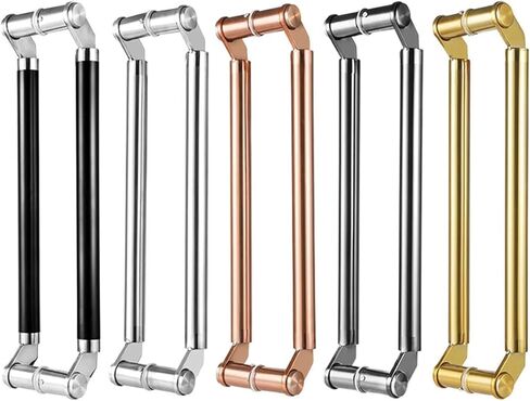 Industrial Sliding Door Handle Stainless Steel Tube Push Rod Handle (Black 80cm/31.4in) in Saudi Arabia