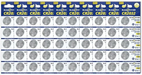 بطارية ليثيوم CR2032 عملة معدنية 3 فولت، 25 بطارية 2032، آمنة للأطفال وتدوم طويلاً لبطاقة AirTag، مفتاح التحكم عن بعد للسيارة in Kuwait