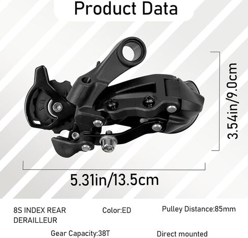 VERKSTAD Bike Rear Derailleur 8/9 Speed Rear Derailleur Direct Mount for Mountain Bike Road Bike in Saudi Arabia