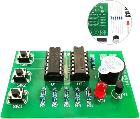 Three-Person Voting Machine Welding Kit Three-Person Voting 74LS08 Digital Circuit Teaching Training Electronic DIY Parts in Saudi Arabia