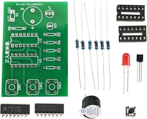 Three-Person Voting Machine Welding Kit Three-Person Voting 74LS08 Digital Circuit Teaching Training Electronic DIY Parts in Saudi Arabia