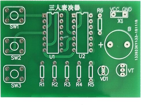 Three-Person Voting Machine Welding Kit Three-Person Voting 74LS08 Digital Circuit Teaching Training Electronic DIY Parts in Saudi Arabia