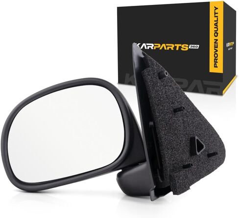 For Ford F-150 1997 98 99 00 01 2002 Door Mirror Passenger Side | Manual | Rectangular | Black | Pickup | Replacement For 1L3Z 17682 GAA | FO1321132 in Saudi Arabia