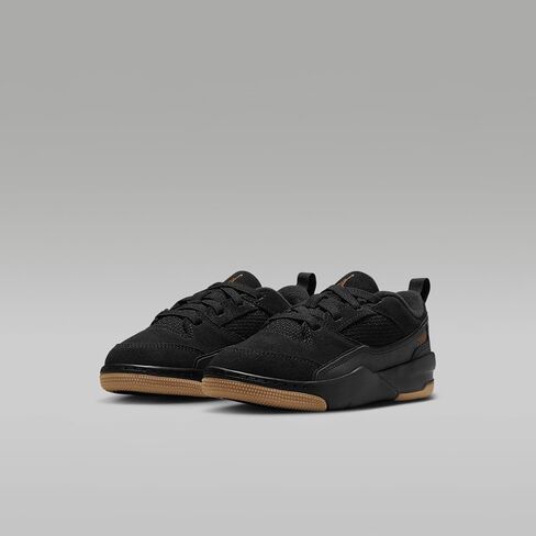 Jordan Flight Court Little Kids' Shoes (HF3332-001, Black/Gum Medium Brown/Varsity Red) Size 13 in Saudi Arabia