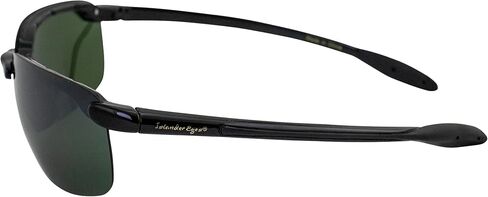 Nevis Polarized Sunglasses for Men or Women Rimless Sports Wrap Black Temples w/Grey Lens in Saudi Arabia