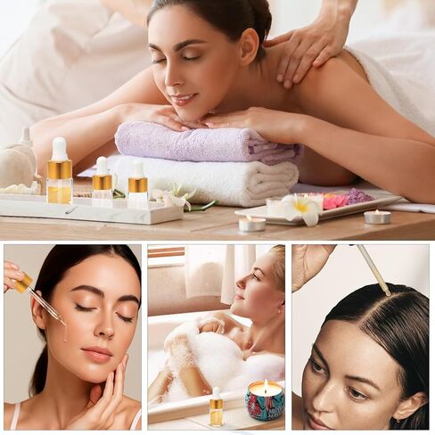 20PCS Small Dropper Bottle 3ml Mini Glass Dropper Bottles Clear Travel Mini Makeup Containers for Essential Oils, Liquid Samples and Skincare Serums in Saudi Arabia