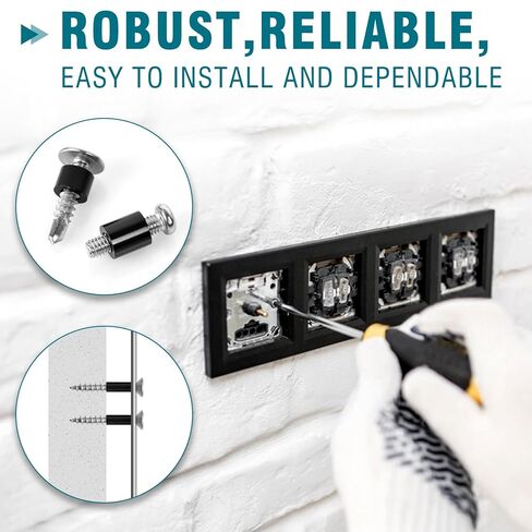 355 Pcs Nylon Electrical Outlet Spacers Kit - Non-Threaded Round Plastic Spacers for Switch & Receptacle Screws, Secure Fit Spacer Assortment for Outlet Installation and DIY Projects in Saudi Arabia
