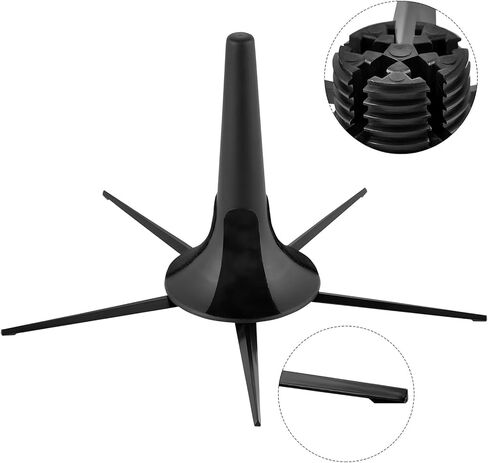 حامل بوق Estink، حامل فلوت معدني، حامل معدني قابل للطي بتصميم 5 أرجل، محمول للأبواق والمزامير للموسيقيين in Kuwait