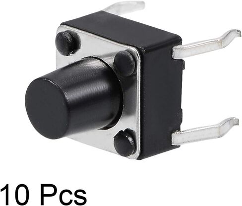 uxcell 6x6x7mm Panel Small PCB Momentary Tactile Tact Push Button Switch DIP 10PCS in Saudi Arabia