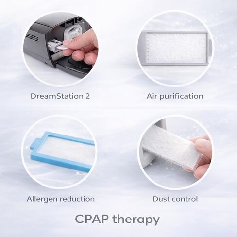 Nispira CPAP Filters Compatible with Philips DreamStation 2 CPAP Machine, Includes 6 Disposable Filters & 2 Reusable Filters, Replacement Filter Set, 6 Set in Saudi Arabia