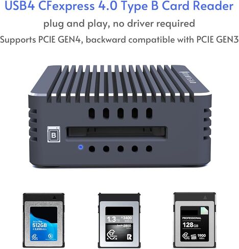 حاوية 2 في 1 بسرعة 40 جيجابت في الثانية M.2 NVMe SSD وقارئ بطاقات SD (UHS-II) مع مروحة صامتة، متوافق مع M1/M2/M3 Mac، يدعم بالكامل Thunderbolt 4/3/USB4، من الألومنيوم USB-C إلى PCIe محول NVMe (8121SD) in Saudi Arabia