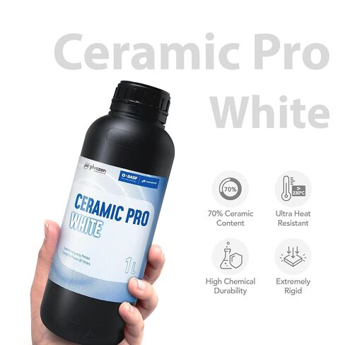 Phrozen Ceramic Pro Resin, Ceramic-Like Matt Finish, Ultra-Low Viscosity, for Industrial-Grade Mechanical Models (White, 1000ml) in Saudi Arabia