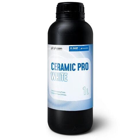 Phrozen Ceramic Pro Resin, Ceramic-Like Matt Finish, Ultra-Low Viscosity, for Industrial-Grade Mechanical Models (White, 1000ml) in Saudi Arabia