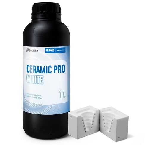 Phrozen Ceramic Pro Resin, Ceramic-Like Matt Finish, Ultra-Low Viscosity, for Industrial-Grade Mechanical Models (White, 1000ml) in Saudi Arabia
