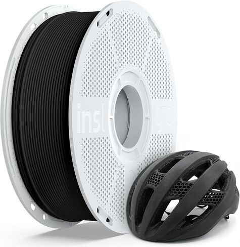 Inslogic PA12-CF ألياف الكربون خيوط النايلون 1.75 مم أسود 0.5 كجم بكرة، اعوجاج منخفض ومقاوم للتآكل PA12 لأجزاء الاستخدام النهائي ومكونات السيارات in Saudi Arabia