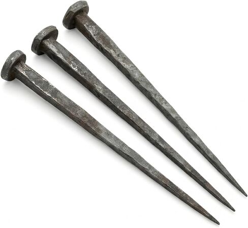 Hand Forged Crucifixion Nails Set of 3-7 Inch Wrought Iron Decorative Nails for Christian Home Decor, Easter Cross Display, Religious Gift for Church, Baptism, Confirmation, Lent in Saudi Arabia