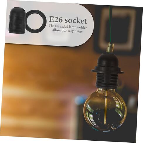 حامل لمبة Angoily سلك استبدال مقبس الإضاءة قاعدة المصباح الحبل المقبس الملولب لتركيبات الإضاءة المعلقة ذاتية الصنع in Kuwait