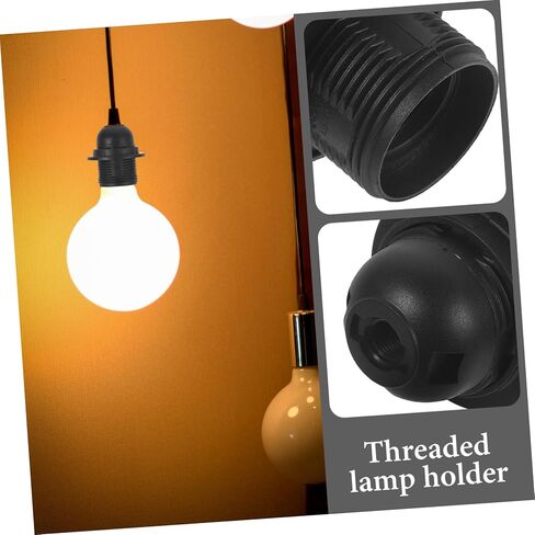 حامل لمبة Angoily سلك استبدال مقبس الإضاءة قاعدة المصباح الحبل المقبس الملولب لتركيبات الإضاءة المعلقة ذاتية الصنع in Kuwait