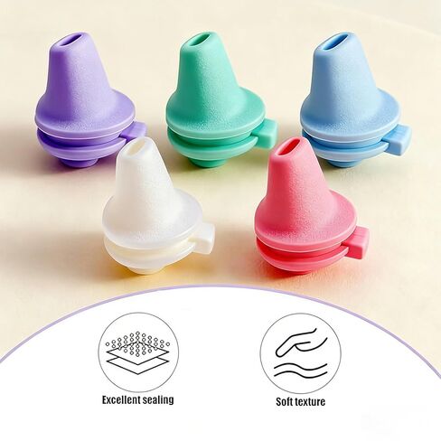 5 Pcs Bite Valve Replacement Compatible with Ello Cooper 18/22/32/40oz Water Bottle lid Replacement Parts, Silicone Spout Mouthpiece in Saudi Arabia