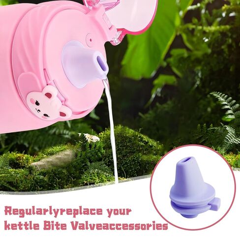 5 Pcs Bite Valve Replacement Compatible with Ello Cooper 18/22/32/40oz Water Bottle lid Replacement Parts, Silicone Spout Mouthpiece in Saudi Arabia