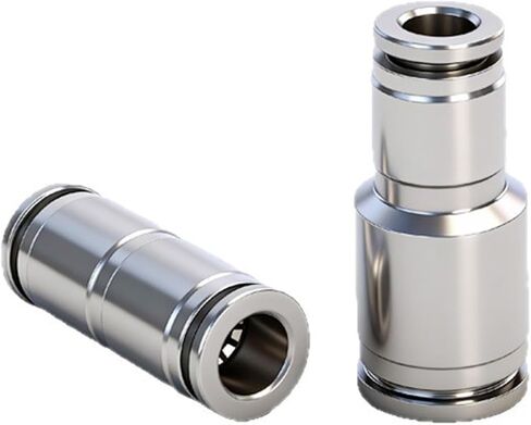 304 الفولاذ المقاوم للصدأ أنابيب الهواء هوائي المقابس السريعة موصل PU / PG قطر متغير مستقيم من خلال 2 قطعة (Pu10 (الفولاذ المقاوم للصدأ)) in Kuwait