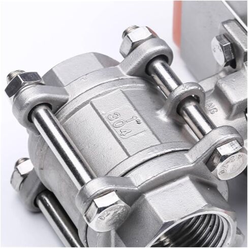 Three Piece High Platform Pneumatic Ball Valve DN32 DN40 Stainless Steel 304 Q611F-16P Double Acting Cylinder(1-1/2") in Kuwait