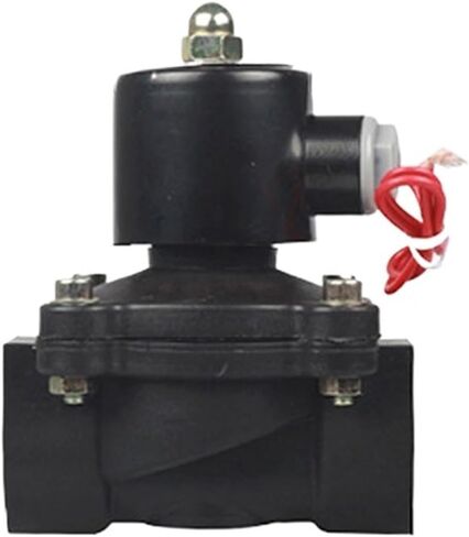 1PCS 1-1/4" Plastic Solenoid Valve DN32 Normally Closed AC220V DC24V DC12V Suitable for Water, Oil and air(DC12V) in Kuwait
