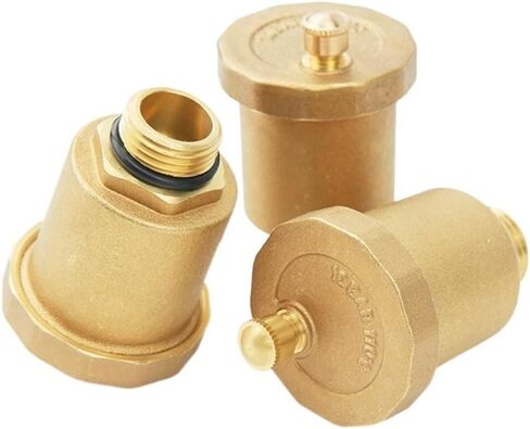 1" Male Thread Brass Automatic Air Vent Valve for Solar Water Heater Pressure Relief Vertical Type(1",2Pcs) in Kuwait