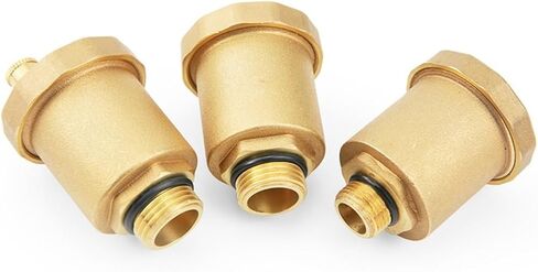 1" Male Thread Brass Automatic Air Vent Valve for Solar Water Heater Pressure Relief Vertical Type(1",2Pcs) in Kuwait