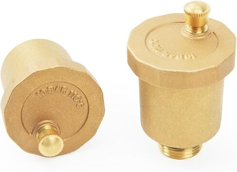1" Male Thread Brass Automatic Air Vent Valve for Solar Water Heater Pressure Relief Vertical Type(1",2Pcs) in Kuwait