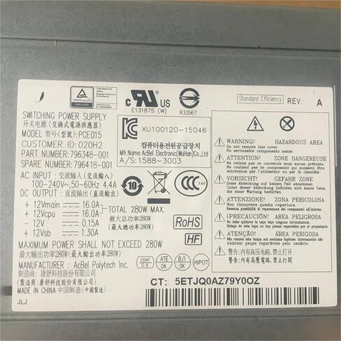Switch Power Supply Adapter for D14-280P1A 796348-001 796418-001 PCE015 DPS-280AB-5A PS-4281-1HA Prodesk 600 in Saudi Arabia