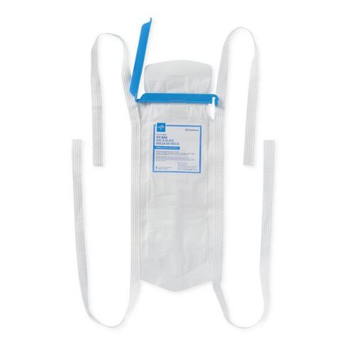Refillable Ice Bag with Clamp Closure, White, 5" x 12", 4 Ties,1,Each,NON4410H in Saudi Arabia