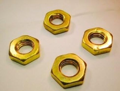 M10 X 1.5 Brass Hex Jam Nuts DIN439 Metric Thread Thin Nut (10 Pack) in Kuwait