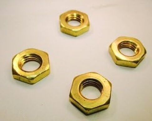 M10 X 1.5 Brass Hex Jam Nuts DIN439 Metric Thread Thin Nut (10 Pack) in Kuwait