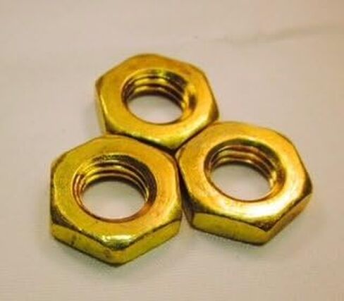 M10 X 1.5 Brass Hex Jam Nuts DIN439 Metric Thread Thin Nut (10 Pack) in Kuwait