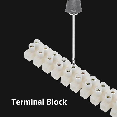20pcs Terminal Block Set 12-Position Dual Row Terminal Strip Screw Terminal Electric Barrier Block for Small Home Projects and Electrical 10Amp 380V in Saudi Arabia