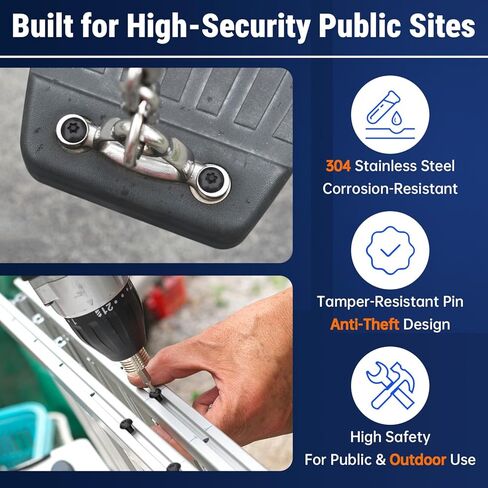 #10-24 x 3/4" Torx Security Machine Screws Black, 304 Stainless Steel 18-8, Button Head Tamper Resistant Screws for Higher Level of Safety & Theft Prevention, 50 Pack (TT25 Bit Included) in Saudi Arabia