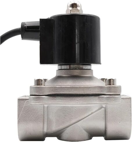 304 نافورة من الفولاذ المقاوم للصدأ تحت الماء صمام الملف اللولبي مغلق عادة، صمام مياه النافورة، G3/8 "إلى G2، مقاوم للماء، IP68 (34، AC 24V_VITON) in Kuwait