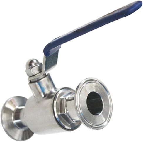 صمام كروي صحي من الفولاذ المقاوم للصدأ 51 مم 304 مكون من قطعتين نوع الطويق ثلاثي المشبك in Kuwait