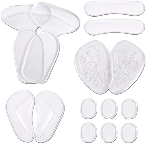 Clear-Silicone Heel Cushion Inserts and high Heel Inserts for Women Shoes or High Heels Too Big,Heel Grips Liners,Clear Back Heel Insoles Cushions Preventing Foot Blister and Pain in Saudi Arabia