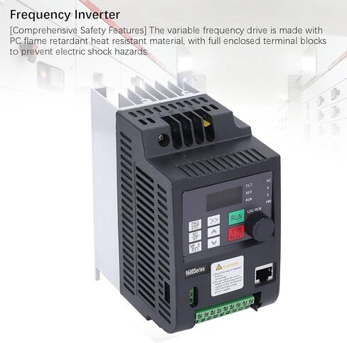 WALFRONT 0.75KW محرك التردد المتغير محول تردد أحادي إلى 3 مراحل مع نظام تبريد فعال شاشة LED وحدة تحكم PID in Saudi Arabia