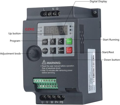 IST230A العاكس 0.75KW/1.5KW/2.2KW تردد العاكس 3P 220V/380V محول تردد الإخراج محرك التردد المتغير (0.75KW-220V 1phase-220V 3phase) in Kuwait