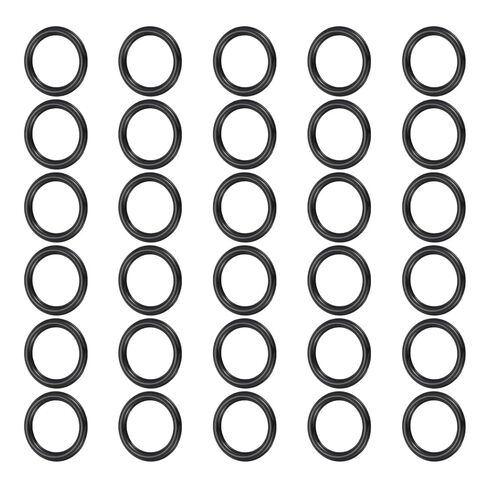 PATIKIL 30 Pcs Metal O Rings, 1/2" ID 0.08" Thick Seamless Welded Multi-Purpose Round Ring Hardware for Belts Bags Dog Collar Macrame Hanging, Black in Saudi Arabia
