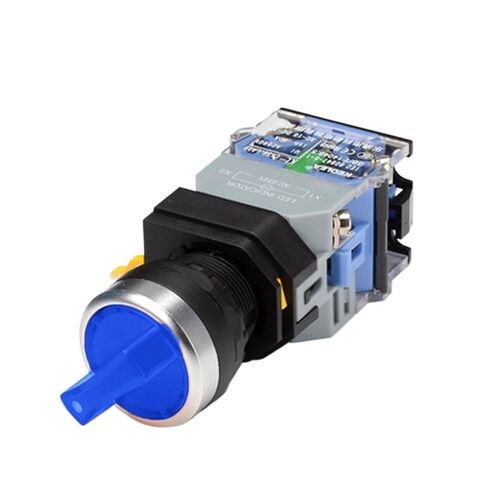 LA38-11XD/2 Rotary Push Button Switch with lamp 22MM 2 Position 3 Position Latching LED knob switches Multicolor Optional 1NO 1NC(Red,2P1NO 1NC-12V) in Saudi Arabia